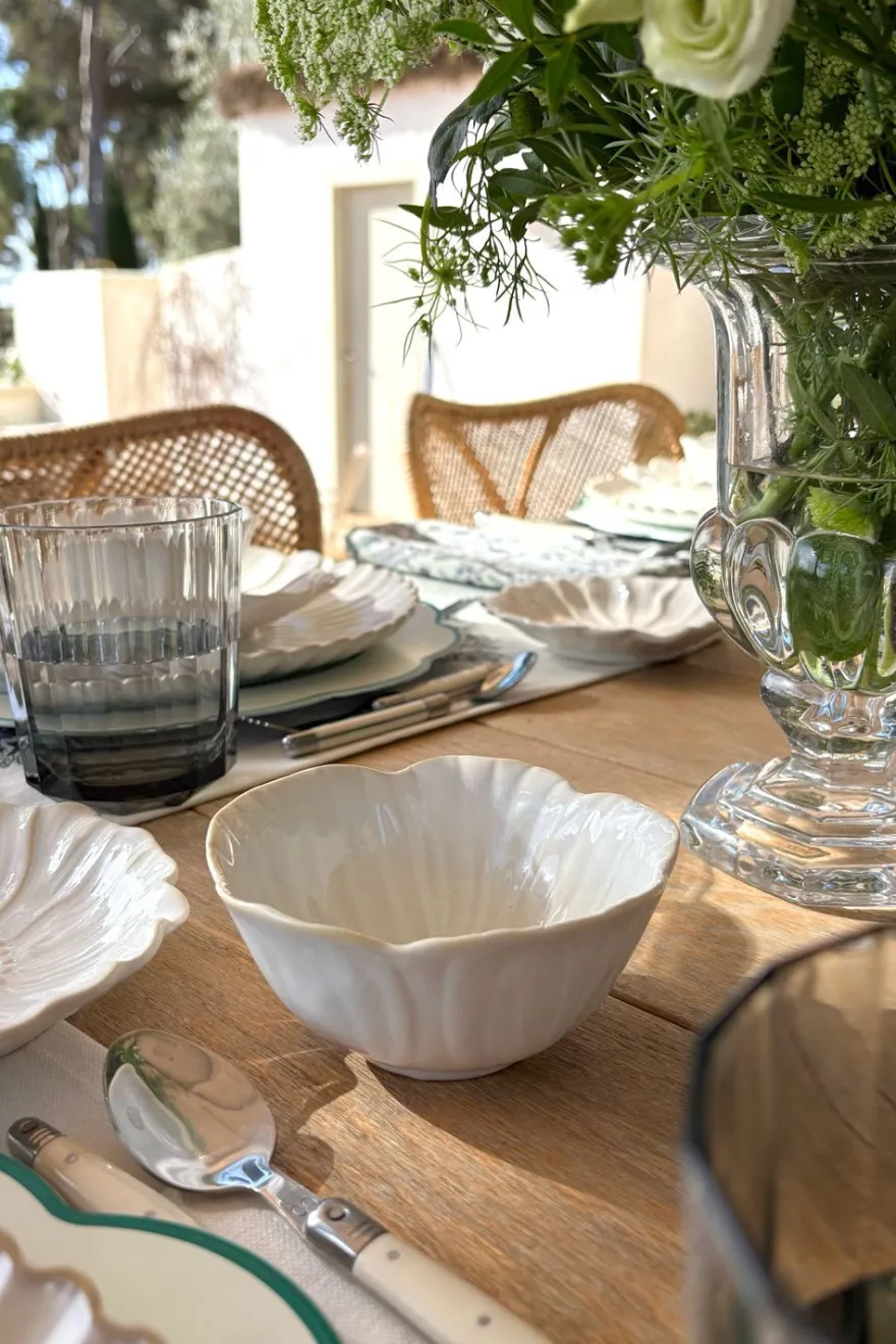 Cristina Oria Fuentes, Ensaladeras Y Cuencos^Cuenco Mediano Con Diseño De Flor Blanca CO