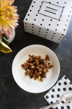 Cristina Oria Fuentes, Ensaladeras Y Cuencos^Cuenco Negro Y Blanco Con Diseño De Puntos