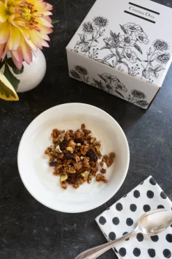 Cristina Oria Fuentes, Ensaladeras Y Cuencos^Cuenco Negro Y Blanco Con Diseño De Flores