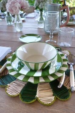 Cristina Oria Fuentes, Ensaladeras Y Cuencos^Cuenco Rayas Verdes