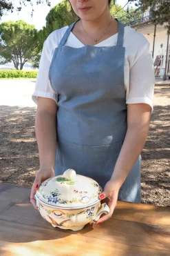 Cristina Oria Delantales|Delantales^Delantal De Lino Adultos