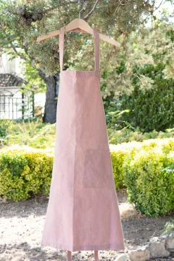 Cristina Oria Delantales|Delantales^Delantales De Lino Rosa Niños