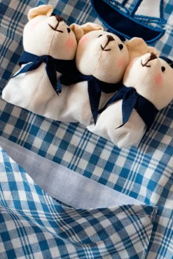 Cristina Oria Delantales|Delantales^Delantales De Niños Con Diseño De Ositos & Cuadros Azules