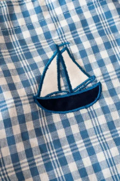 Cristina Oria Delantales|Delantales^Delantales De Niños Con Diseño De Ositos & Cuadros Azules