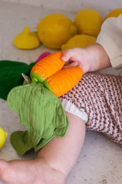 Cristina Oria Minichef^Doudou Mordedor Para Bebés Con Diseño De Zanahoria