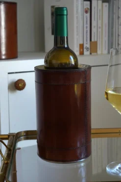 Cristina Oria Cubiteras Y Champaneras^Enfriador De Botellas De Cuero