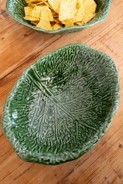 Cristina Oria Fuentes, Ensaladeras Y Cuencos^Ensaladera Oval Grande Hoja De Col