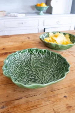 Cristina Oria Fuentes, Ensaladeras Y Cuencos^Ensaladera Oval Mediana Hoja De Col