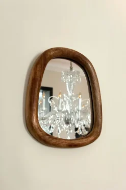 Cristina Oria Piezas Decorativas^Espejo Redondeado Con Marco De Madera