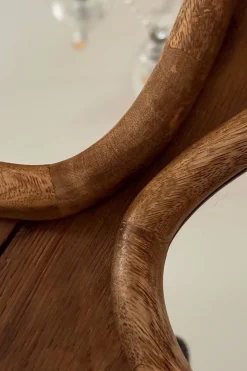 Cristina Oria Piezas Decorativas^Espejo Redondeado Con Marco De Madera