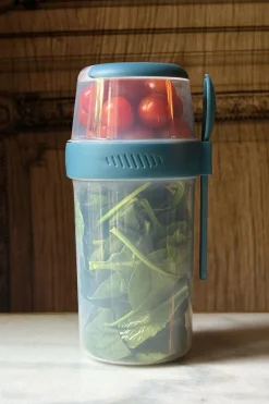 Cristina Oria Para Llevar^Fiambrera Con Tres Compartimentos Para Ensaladas