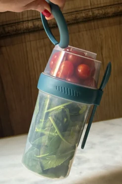 Cristina Oria Para Llevar^Fiambrera Con Tres Compartimentos Para Ensaladas