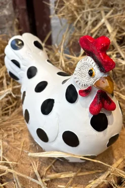 Cristina Oria Piezas Decorativas^Figura Decorativa Gallina Lunares