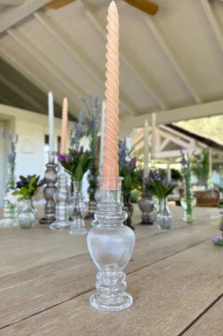 Cristina Oria Jarrones, Floreros Y Maceteros^Florero De Cristal Con Diseño Venecia Transparente Grande