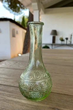 Cristina Oria Jarrones, Floreros Y Maceteros^Florero De Cristal Con Diseño París Verde Claro