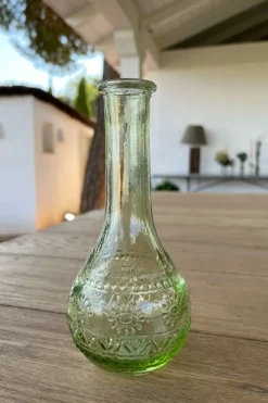 Cristina Oria Jarrones, Floreros Y Maceteros^Florero De Cristal Con Diseño París Verde Claro