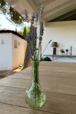 Cristina Oria Jarrones, Floreros Y Maceteros^Florero De Cristal Con Diseño París Verde Claro