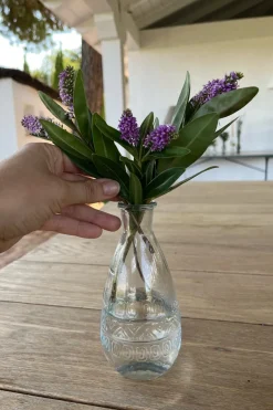 Cristina Oria Jarrones, Floreros Y Maceteros^Florero De Cristal Con Diseño Roma Transparente
