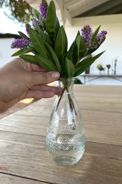 Cristina Oria Jarrones, Floreros Y Maceteros^Florero De Cristal Con Diseño Roma Transparente