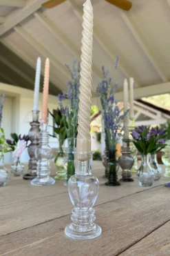 Cristina Oria Jarrones, Floreros Y Maceteros^Florero De Cristal Con Diseño Venecia Transparente Pequeño