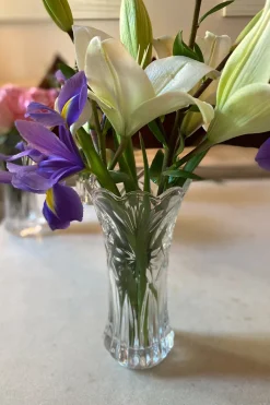 Cristina Oria Jarrones, Floreros Y Maceteros^Florero De Cristal Diseño Flores