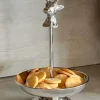 Cristina Oria Accesorios De Mesa^Frutero Plateado Con Diseño De Ciervo