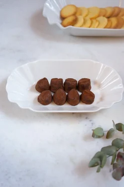 Cristina Oria Fuentes, Ensaladeras Y Cuencos^Fuente Blonda Cerámica Blanca Pequeña