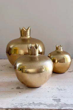 Cristina Oria Piezas Decorativas^Granada Dorada De Bronce