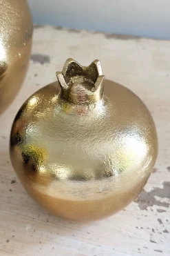 Cristina Oria Piezas Decorativas^Granada Dorada De Bronce