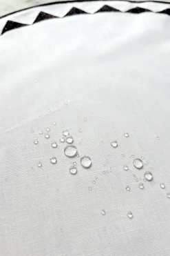 Cristina Oria Manteles Individuales^Individual Redondo Impermeable Con Diseño De Sol Blanco Y Negro