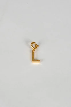 Cristina Oria Joyas Co|Joyas Co^Iniciales Doradas Con Detalle De Estrellas