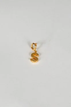 Cristina Oria Joyas Co|Joyas Co^Iniciales Doradas Con Detalle De Estrellas