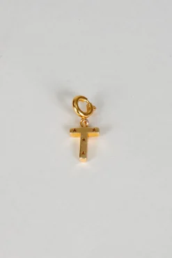 Cristina Oria Joyas Co|Joyas Co^Iniciales Doradas Con Detalle De Estrellas