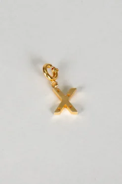 Cristina Oria Joyas Co|Joyas Co^Iniciales Doradas Con Detalle De Estrellas