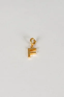 Cristina Oria Joyas Co|Joyas Co^Iniciales Doradas Con Detalle De Estrellas