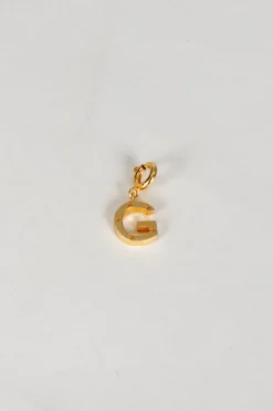 Cristina Oria Joyas Co|Joyas Co^Iniciales Doradas Con Detalle De Estrellas