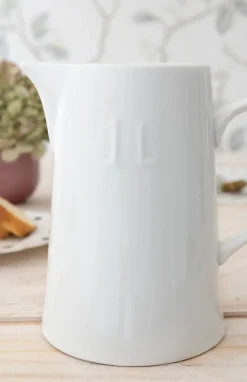 Cristina Oria Jarras Y Botellas^Jarra Cerámica Blanca Grande