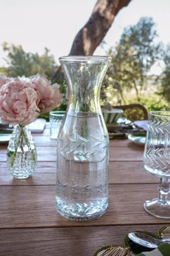 Cristina Oria Jarras Y Botellas^Jarra Cristal Tallado