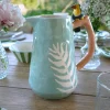 Cristina Oria Jarras Y Botellas^Jarra Verde Con Hoja Y Detalle Tucán