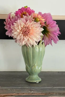 Cristina Oria Piezas Decorativas|Jarrones, Floreros Y Maceteros^Jarrón Bulbo Verde