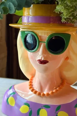 Cristina Oria Piezas Decorativas|Jarrones, Floreros Y Maceteros^Jarrón Busto Lady Fashion Rubia