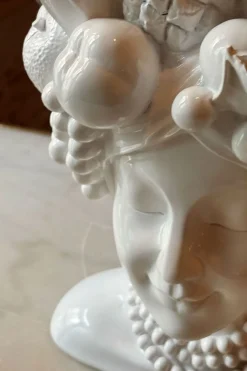 Cristina Oria Piezas Decorativas|Jarrones, Floreros Y Maceteros^Jarrón Busto Lady Tutti Fruti Blanco De Porcelana