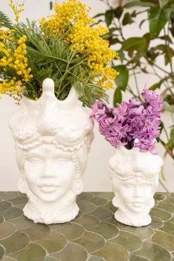 Cristina Oria Piezas Decorativas|Jarrones, Floreros Y Maceteros^Jarrón Busto Reina De Porcelana