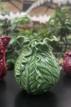 Cristina Oria Jarrones, Floreros Y Maceteros^Jarrón Con Diseño De Col Verde