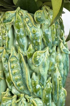 Cristina Oria Jarrones, Floreros Y Maceteros^Jarrón Con Diseño De Guisantes