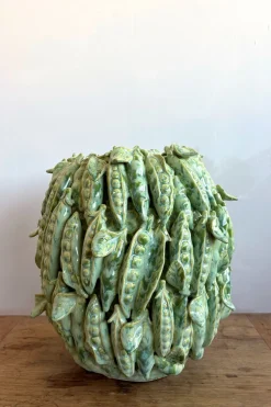 Cristina Oria Jarrones, Floreros Y Maceteros^Jarrón Con Diseño De Guisantes Grande