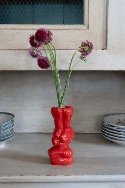 Cristina Oria Jarrones, Floreros Y Maceteros^Jarrón Con Diseño De Pimientos Rojos