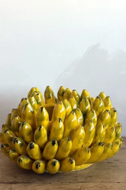 Cristina Oria Jarrones, Floreros Y Maceteros^Jarrón Con Diseño De Plátanos Grande