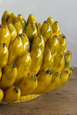 Cristina Oria Jarrones, Floreros Y Maceteros^Jarrón Con Diseño De Plátanos Grande