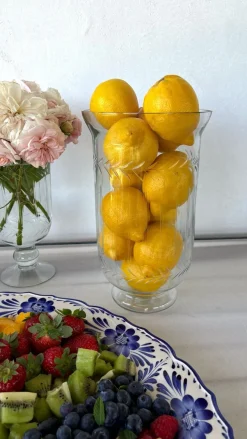 Cristina Oria Jarrones, Floreros Y Maceteros^Jarrón Cristal Tallado Grande